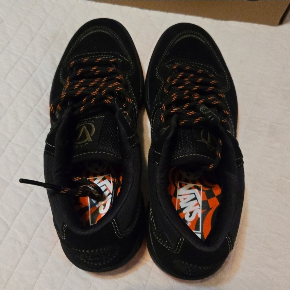 Vans Rowan 2 Skate Men Size 7 Spitfire Pro Impactwaffle Black and Orange 112025 - Picture 9 of 12